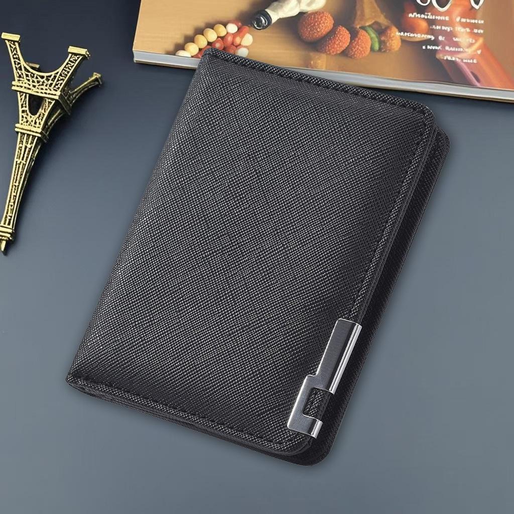Men's Ultra-Thin Korean Style Wallet: Large Capacity, Multi-Card Slot, Casual Coin Purse.