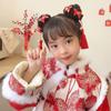 Tassel Children Hanfu Hair Ring Flower Chinese New Year Headwear Ancient Style Scrunchines  Baby