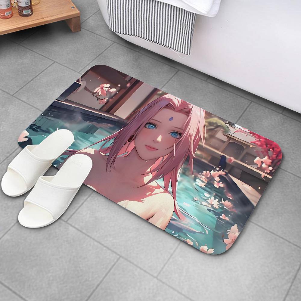 H-Haruno-N-narutoS-Sakura-Floor Mat For Living Room Sofa Floor Cushions Modern Soft Fluffy Home Rug For Bedroom Play Carpet