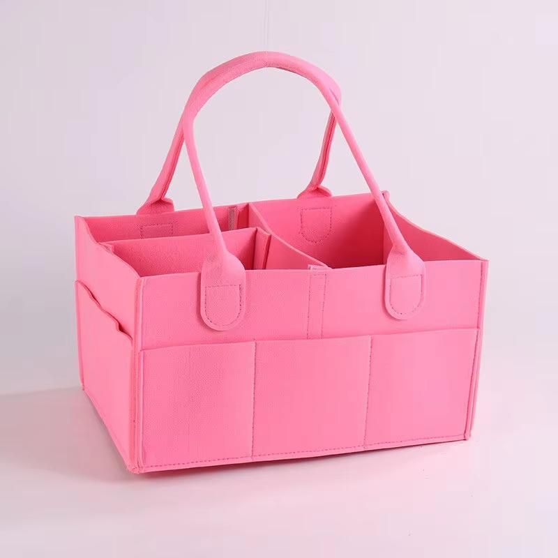 Baby Stroller Accessories Mom Tote Bag Foldable Storage Baby Diaper Hanging Bag Thickened Portable Mom Cart Portable Diaper Bag