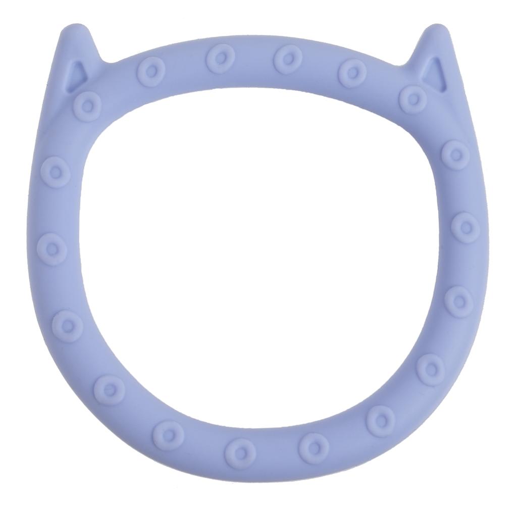 Color Kids 1Pcs Silicone Baby Teethers Ring Cute Shaped Baby Teether Toy BPA Free Molar Chewing Toy Soothing Baby Accessories