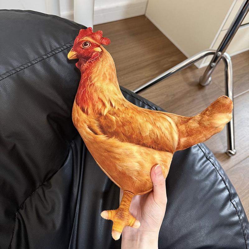 30CM Simulated Egg Laying Hen Doll 3D Simulation Chicken Fill PP Cotton Stuffed Doll Toy Gifts For Kids Home Room Decor