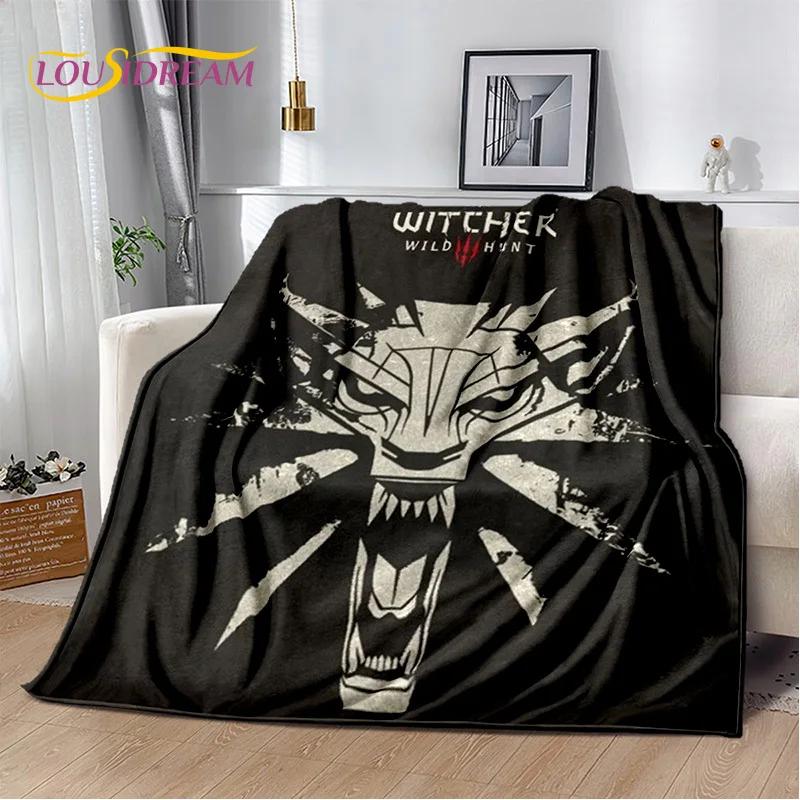 3D The W-Witcher Game Cartoon Soft Flannel Blanket for Beds Bedroom Sofa Picnic,Throw Blanket for Cover Outdoor Leisure Nap Gift