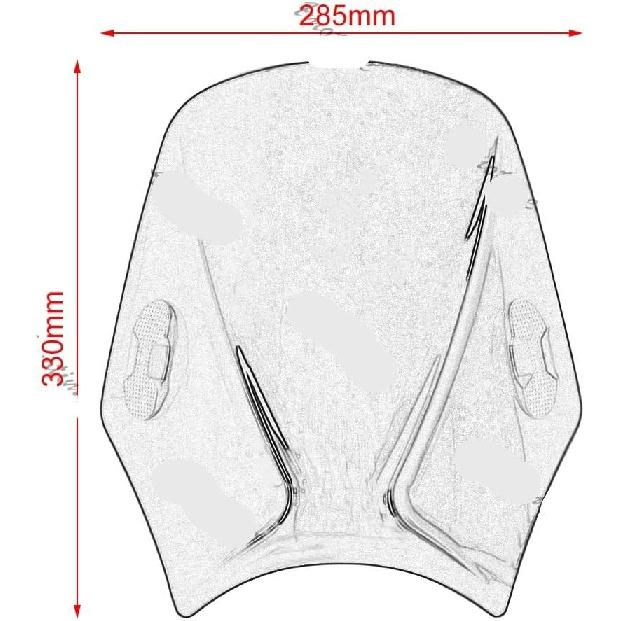 Motorcycle Windshield Accessories Motorcycle Adjustable Wind Screen Windshield for Monkey 125 2018 2019 2020 2021 2022 2023