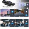 4-Channel 1080P Dash Cam - 4-Screen Display, GPS, Night Vision, 170° Wide Angle, WiFi, Phone Sync, Rear View Included