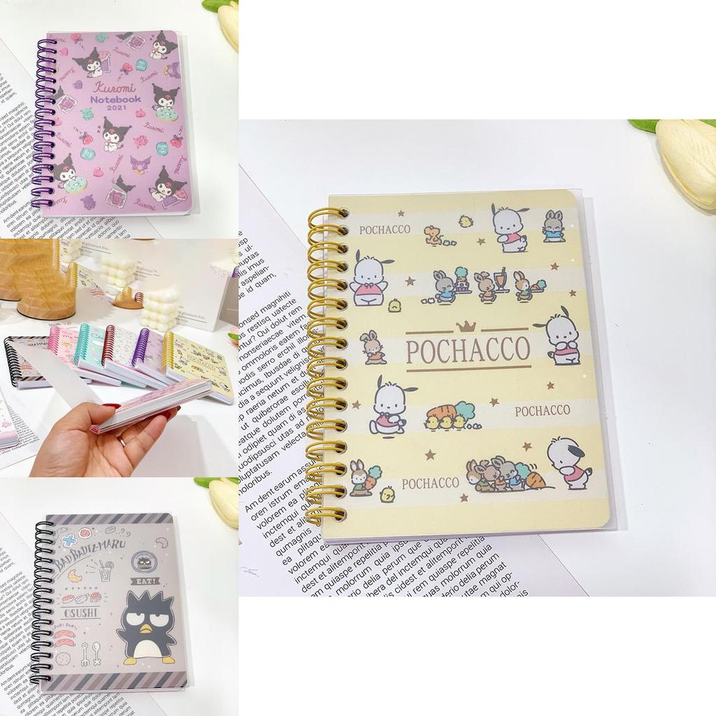 Cute Kuromi A6 Date Book Notebook Sanrio Design With Spiral Bound Lined Sheets