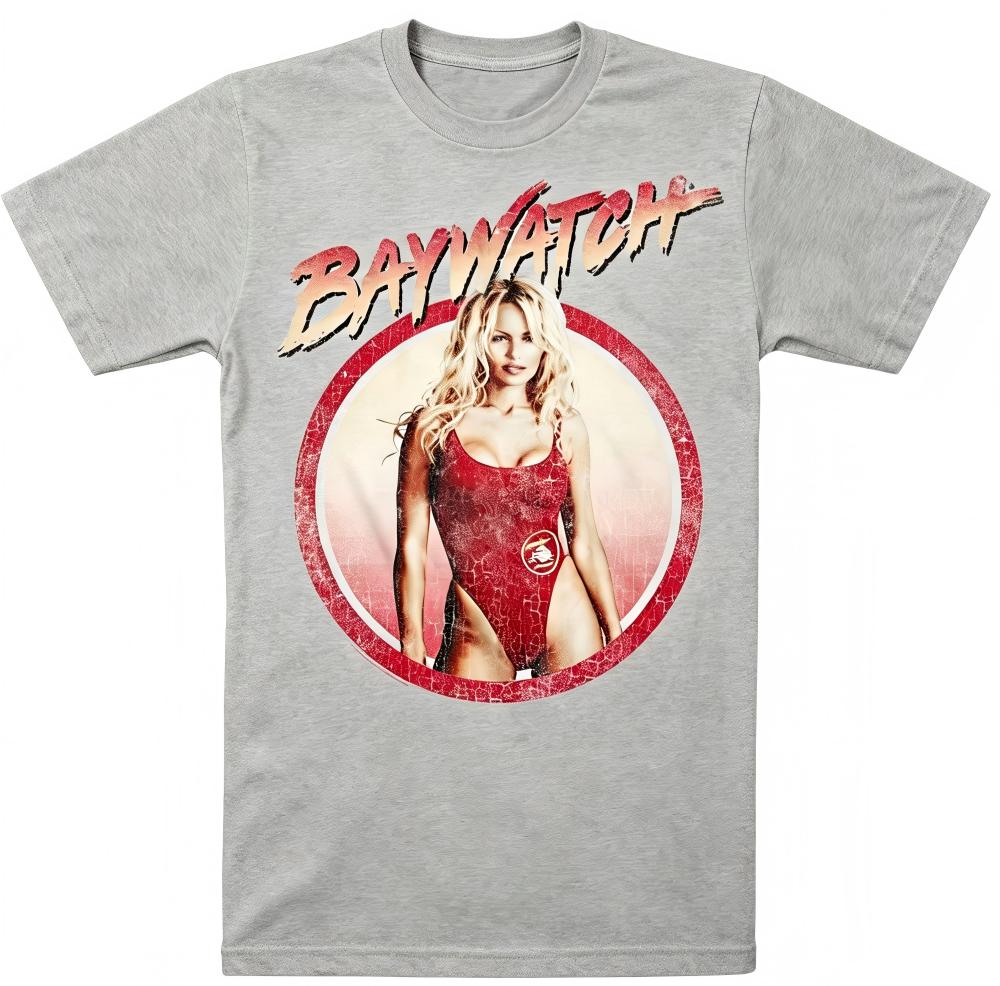 Baywatch Pamela Anderson Retro Grau T-Shirt