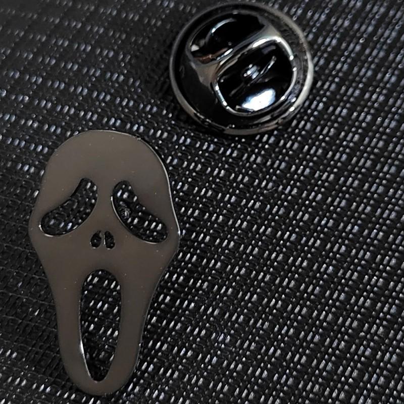 Scared Expression Skull Brooch Cufflinks Personalized Hip-hop Stainless Steel Men s Trendy Accessories 14k