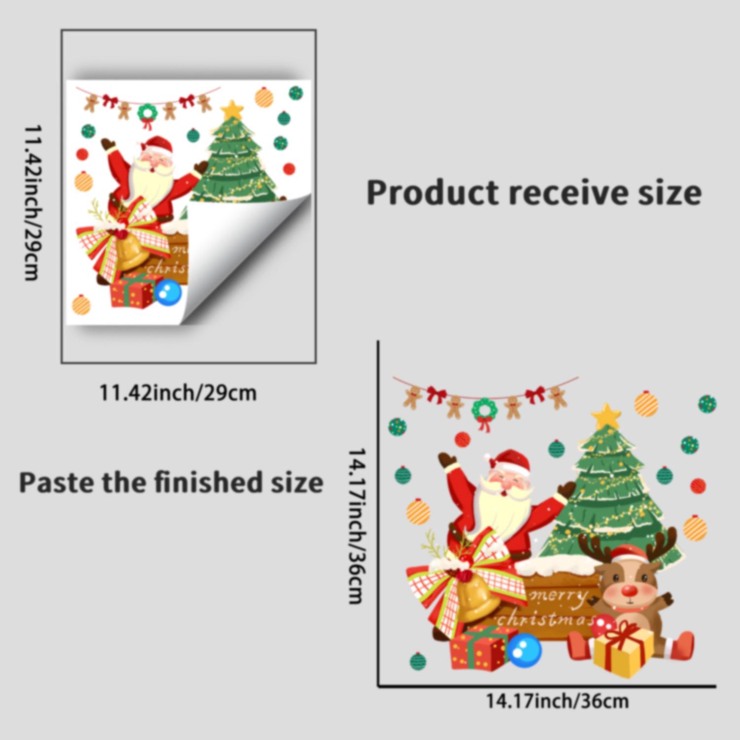 

Santa Claus Reindeer Christmas Toilet & Wall Sticker - Creative Holiday Decoration