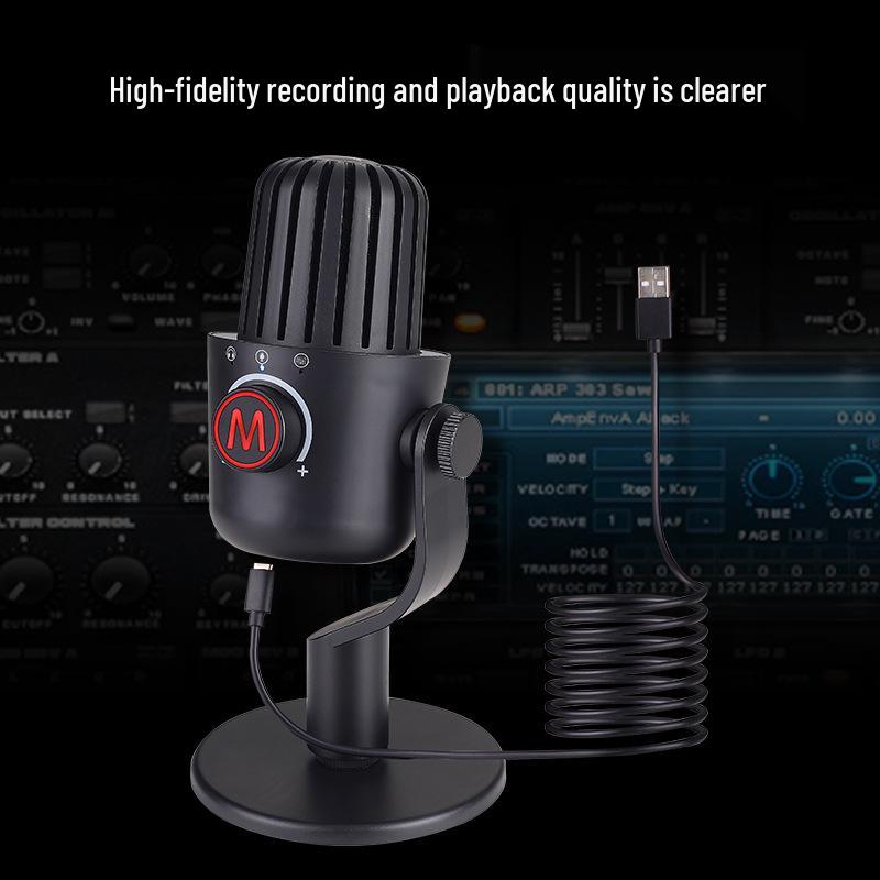 USB Condenser Microphone for Gaming, Streaming, Recording, and Mobile with Smart Noise Reduction