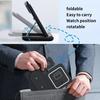 Foldable 30W 3 in 1 Night LED Light Wireless Charger Stand For iPhone Samsung Apple Watch 2-8 SE Airpods Fast Charging Station