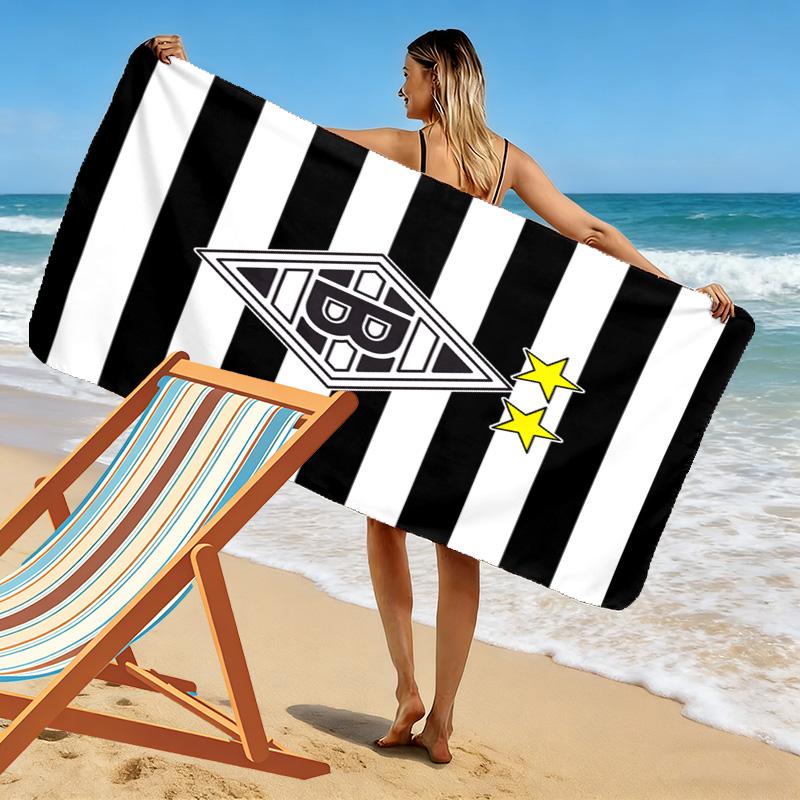 Asciugamano da Spiaggia con Stampa Borussia Mönchengladbach, Asciugamano Grande Morbido ad Asciugatura Rapida per Spiaggia Campeggio Nuoto
