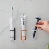 1pcs Wall Mounted Toothbrush Holder, No Drilling Required, Durable Material, Ergonomic Design, Shaver Holder Storage Rack