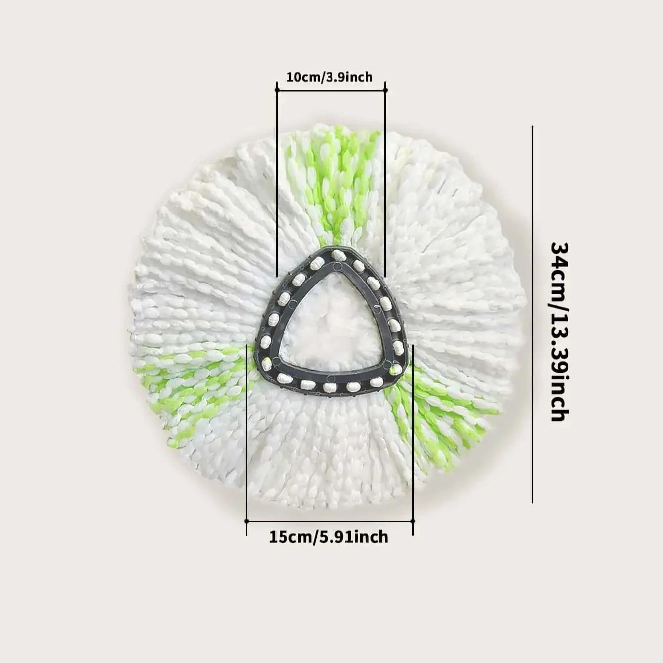 

1/3 шт.-Швабра для отжима, замена для мытья шваброй, чистящая насадка из микрофибры, бытовые чистящие инструменты, аксессуары для швабры 1pc зелёный