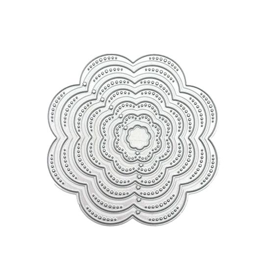 

1 комплект, нежные водостойкие геометрические формы цветов, карты, тиснение, трафарет для скрапбукинга Flower