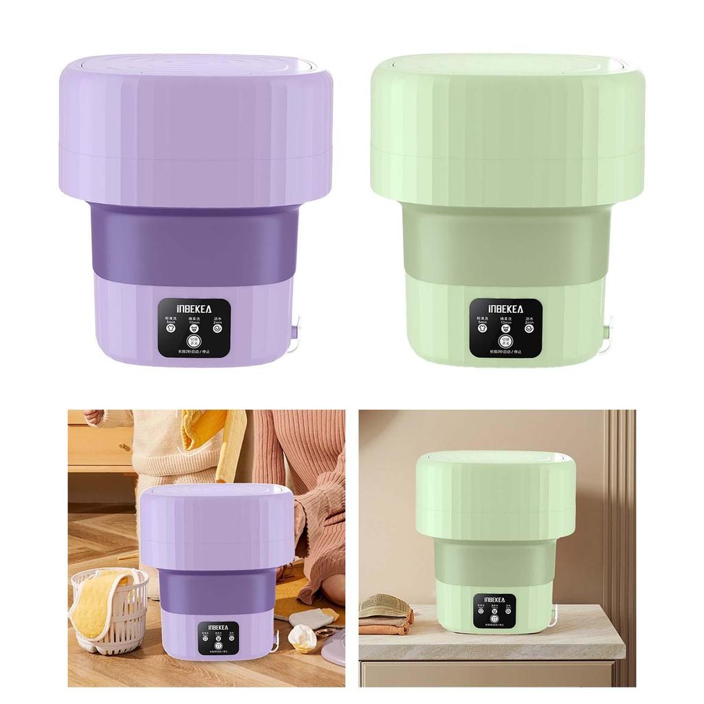9L Foldable Mini Washing Machine Socks Underwear Panties Retractable Home Portable