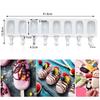 8 Hole Silicone Ice Cream Mould Silicone Diy Fruit Popsicle Maker Mould