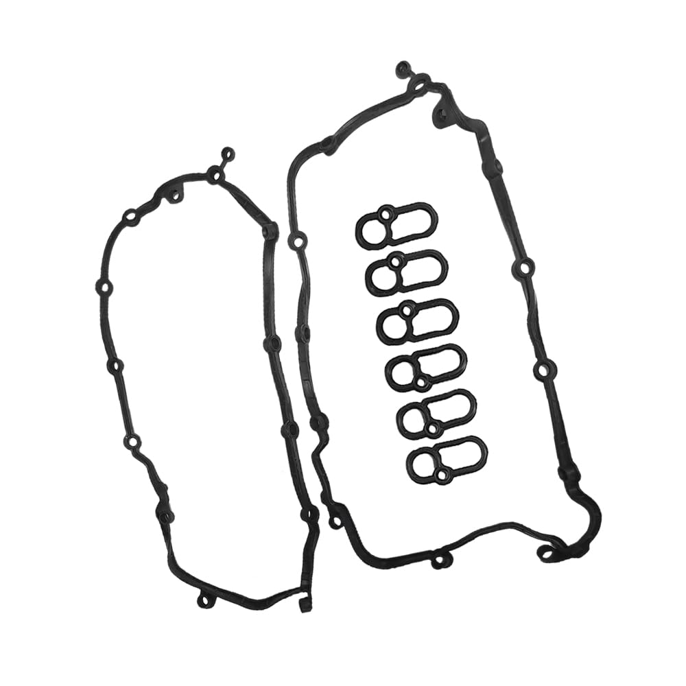 Valve Cover Gasket Set Replacement Compatible with Jaguar/with Land Rover AJ126 3.0L V6 Supercharged SC, LR041869 LR089050 LR011220 LR014345