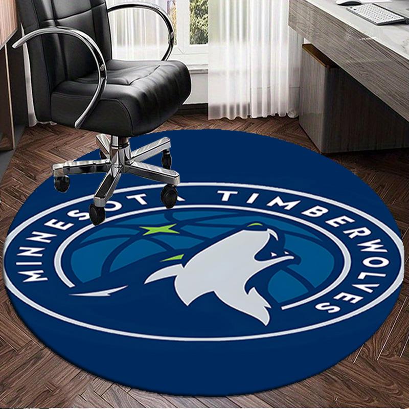 Minnesota Logo Round Rug for Livingroom,Bedroom, Palyroom, Chair Rug, Area rug, Circle Carpet, Large Size Fan Christmas gift