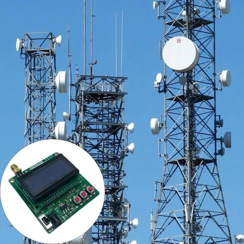 1-600MHz -75~16dBm Power Meter with LCD Display Support for External Attenuator Low Power Consumption