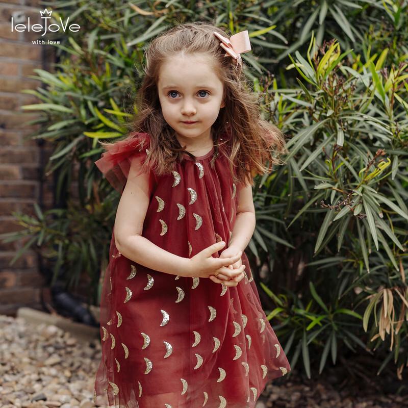 LELE JOVE Girl s Sleeveless Princess Tulle Dress 90