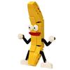 Gobricks Moc Funny Dancing Banana Building Block Creativity Action Dance Banana Fruit Interactive Assemble Toys Children Gift