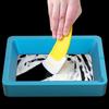3PCS Non Stick Silicone Cleaning Spatula Multi-purpose Pot Scraper  Dishes Cleaner