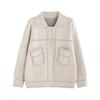 Short imitation woolen coat women's clothing autumn new loose lapel small women's cardigan coat