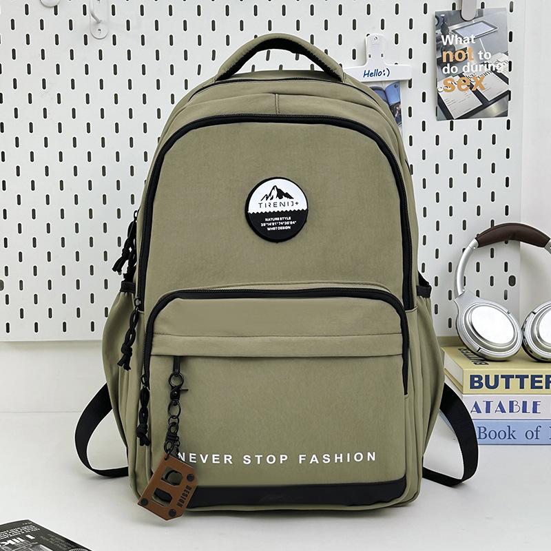Schoolbag Schoolbag Female Ins Style Korean Version of Junior High School Students Backpack Simple Large Capacity Middle School Students