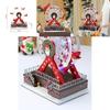 Santa Claus Themed Luminous Ferris Wheel Music Box For Holiday Celebrations