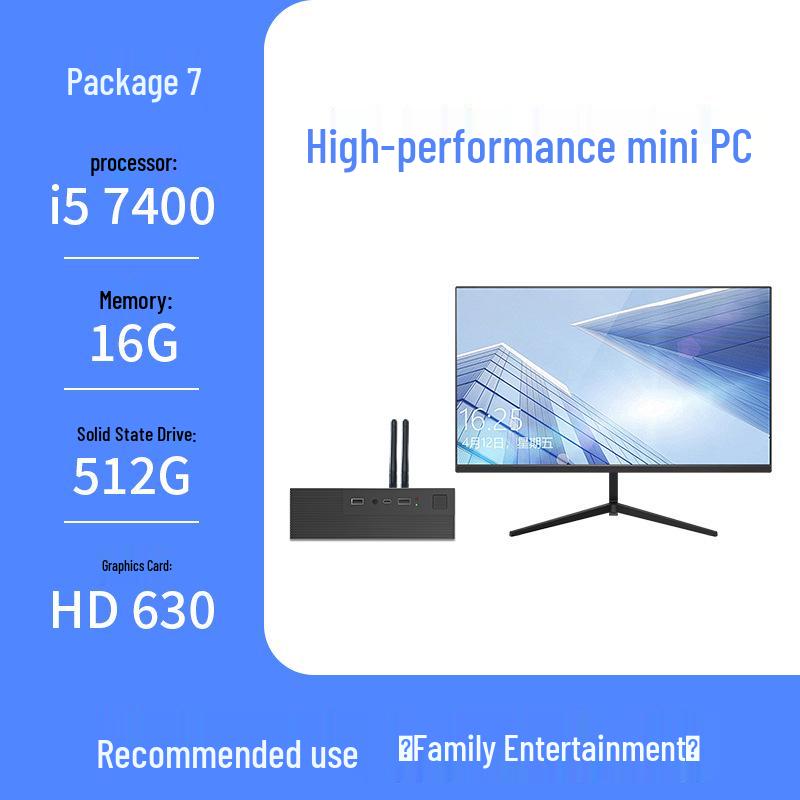 Core I3/i5/i7 Micro Office Desktop PC - Industrial Mini Assembled Computer.