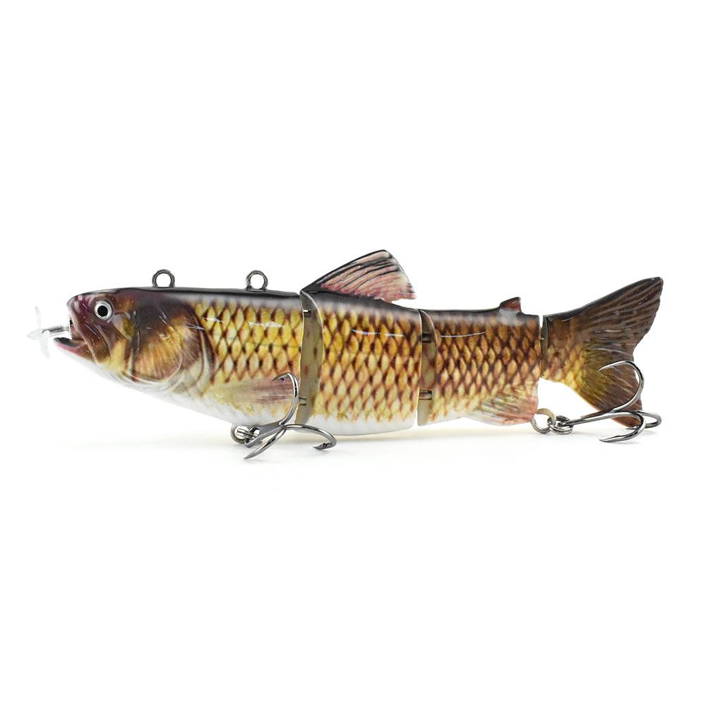 New Luya Bait Automatic Swimming Electronic Fish 130Mm 35G Propeller Smart Bait Rechargeable Luya Bait