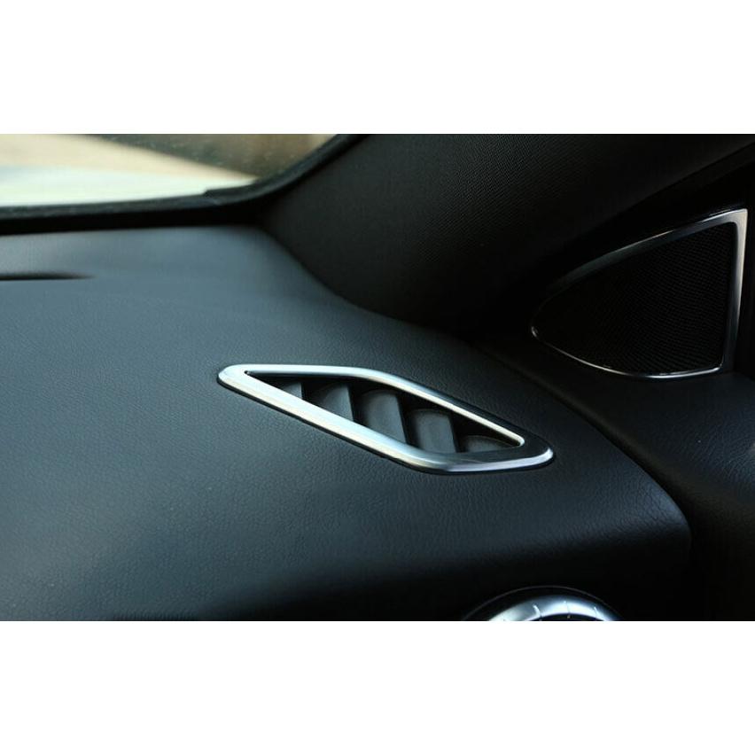 Dashboard Side Vent Overlay Cover 2PCS Fit For Benz GLA CLA 2013- ABS Silver