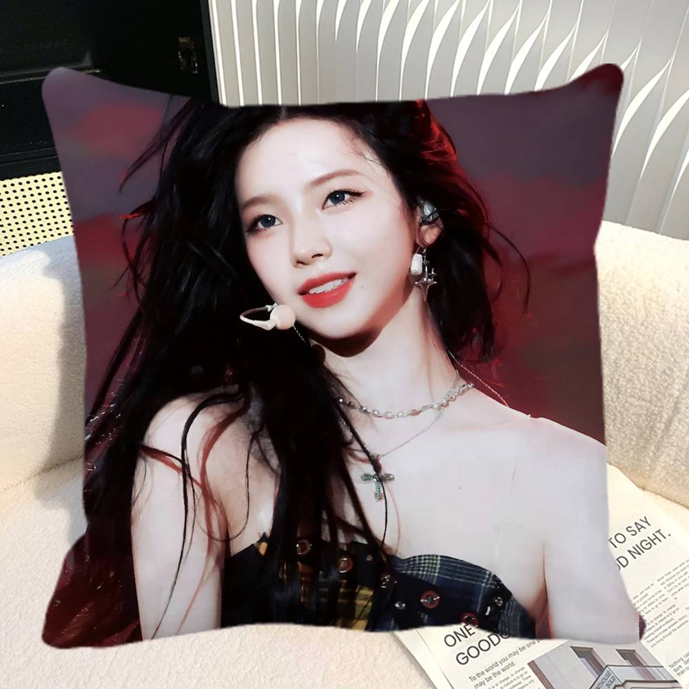 Karina Yu Ji Min Pillow Case Square Pillow Bedroom Sofa Leisure Comfort Cushion Car Home Decoration