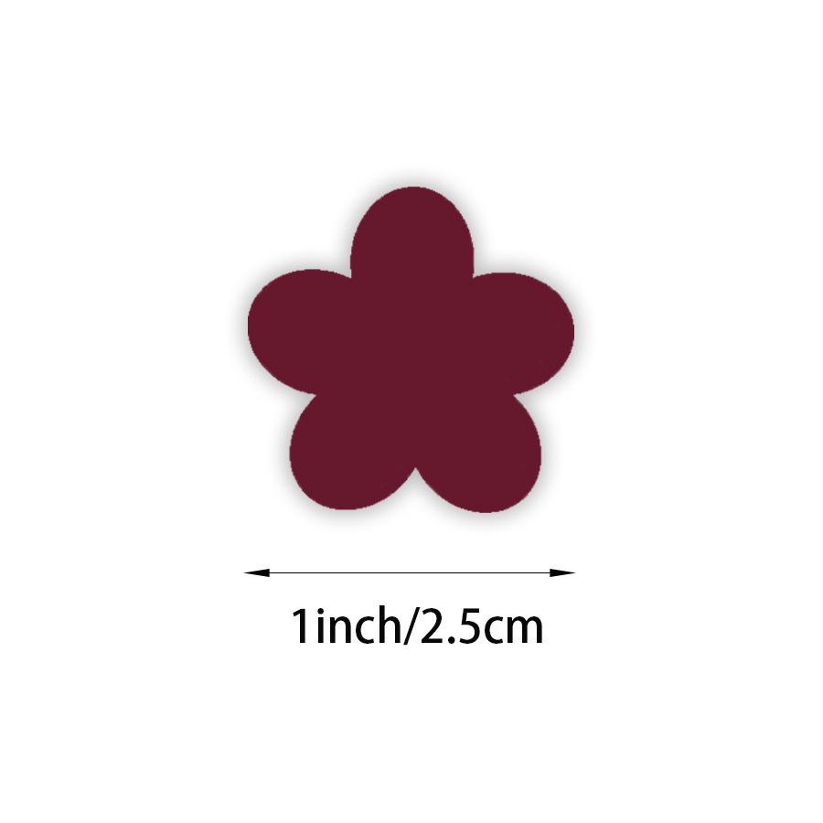 Heart-Shaped Love Stickers - 500 Self-Adhesive Labels per Roll