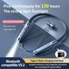 New Magnetic Neck Hanging Headphone Stereo Bass Wireless Bluetooth-compatibile Sport Earphones Waterproof Support TF Card