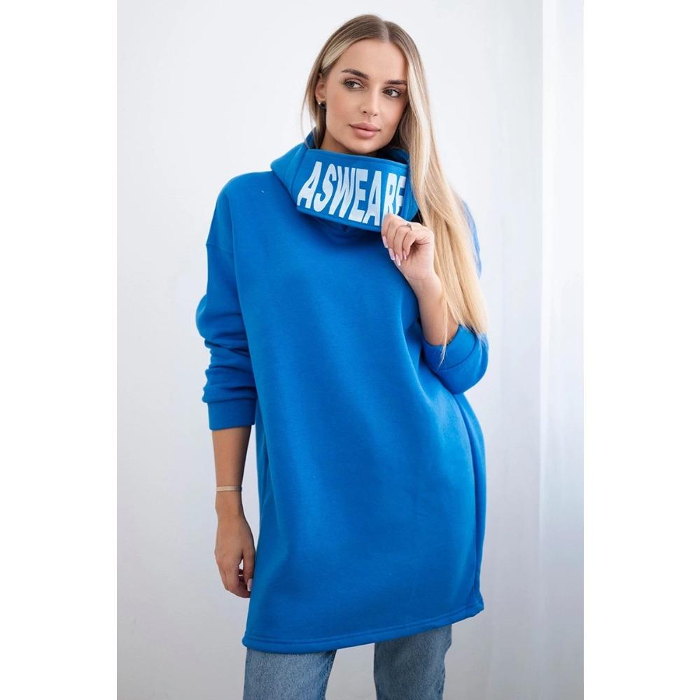 CHooded Sports Fleece Sweatshirt Casual Long-sleeved Offset Printed Coat Women's Plus-size Solid Color Coat
