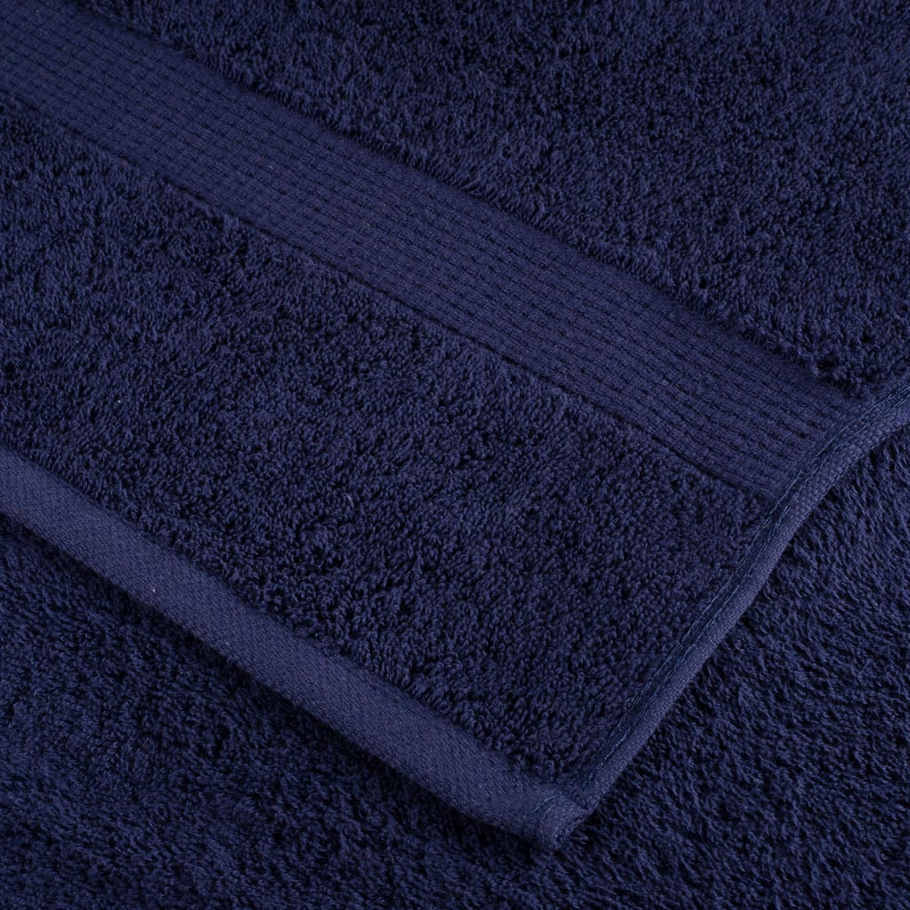 Vidaxl Ręczniczki Premium Solund, 2 Szt., Granatowe, 30X50 Cm