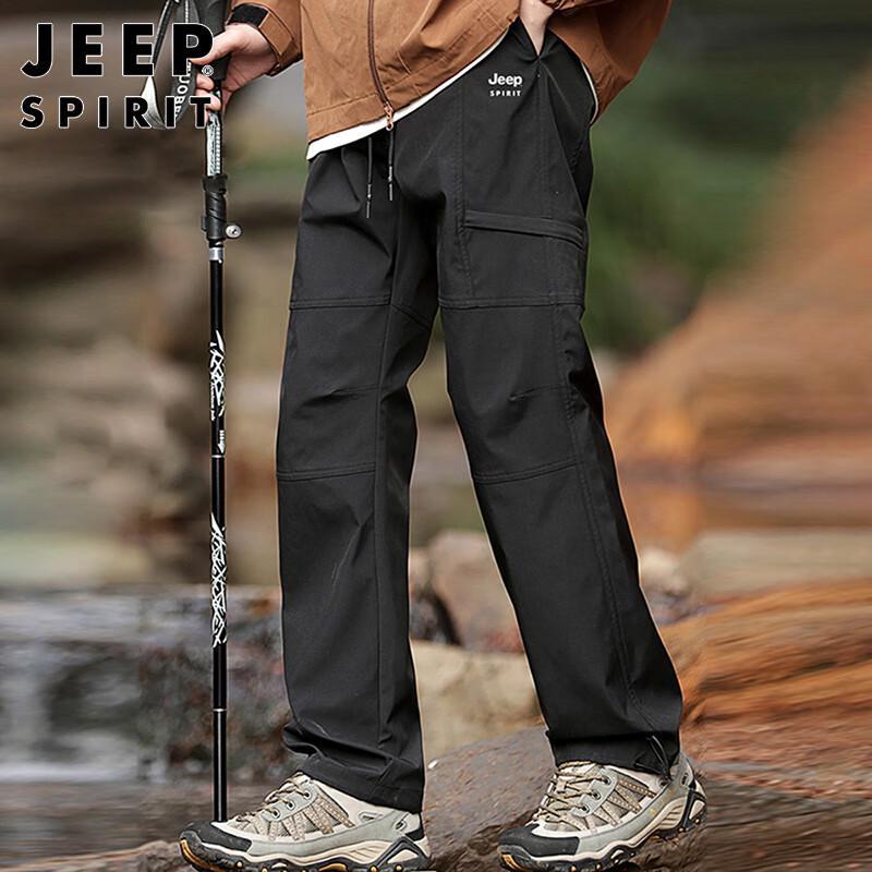 

JEEP SPIRIT Men s Autumn/Winter Straight-Leg Cargo Pants 3XL