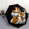 1pc Guinea Pig Trio Automatic Folding Umbrella - Portable Collapsible 8-Rib Umbrella for All Seasons Durable Canopy Yy251119129
