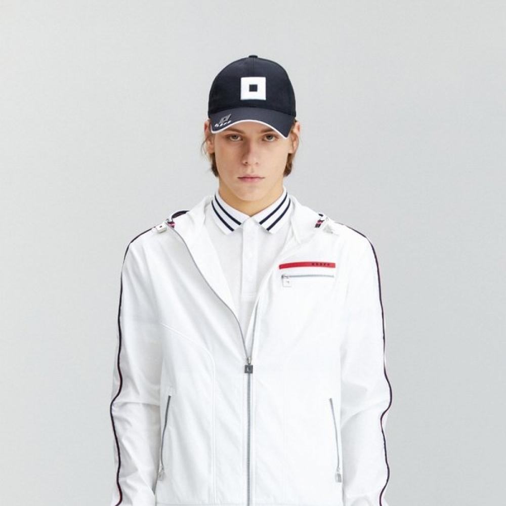 ONOFF Men S baSic Jumper With Sleeve Piping Color Of1103ga White