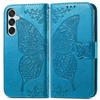 Flip Case for Samsung Galaxy M35, Butterfly, Blue