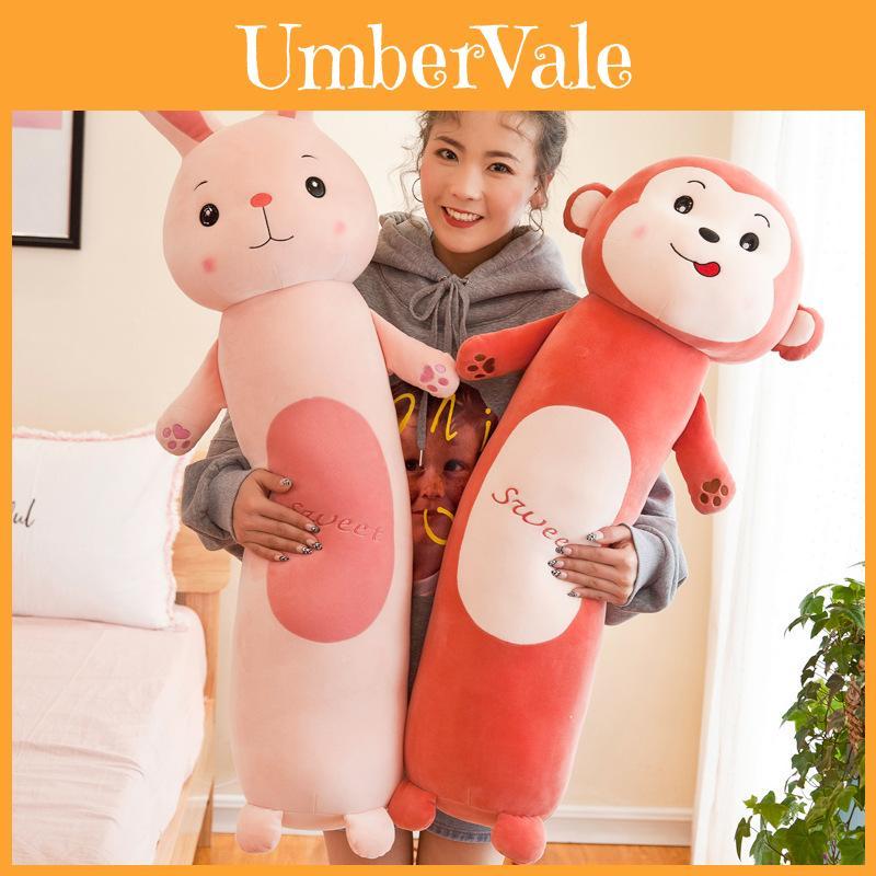 Soft And Fluffy Animal Forest Cylinder Hugging Pillow Plush Toy For Cozy Snuggles