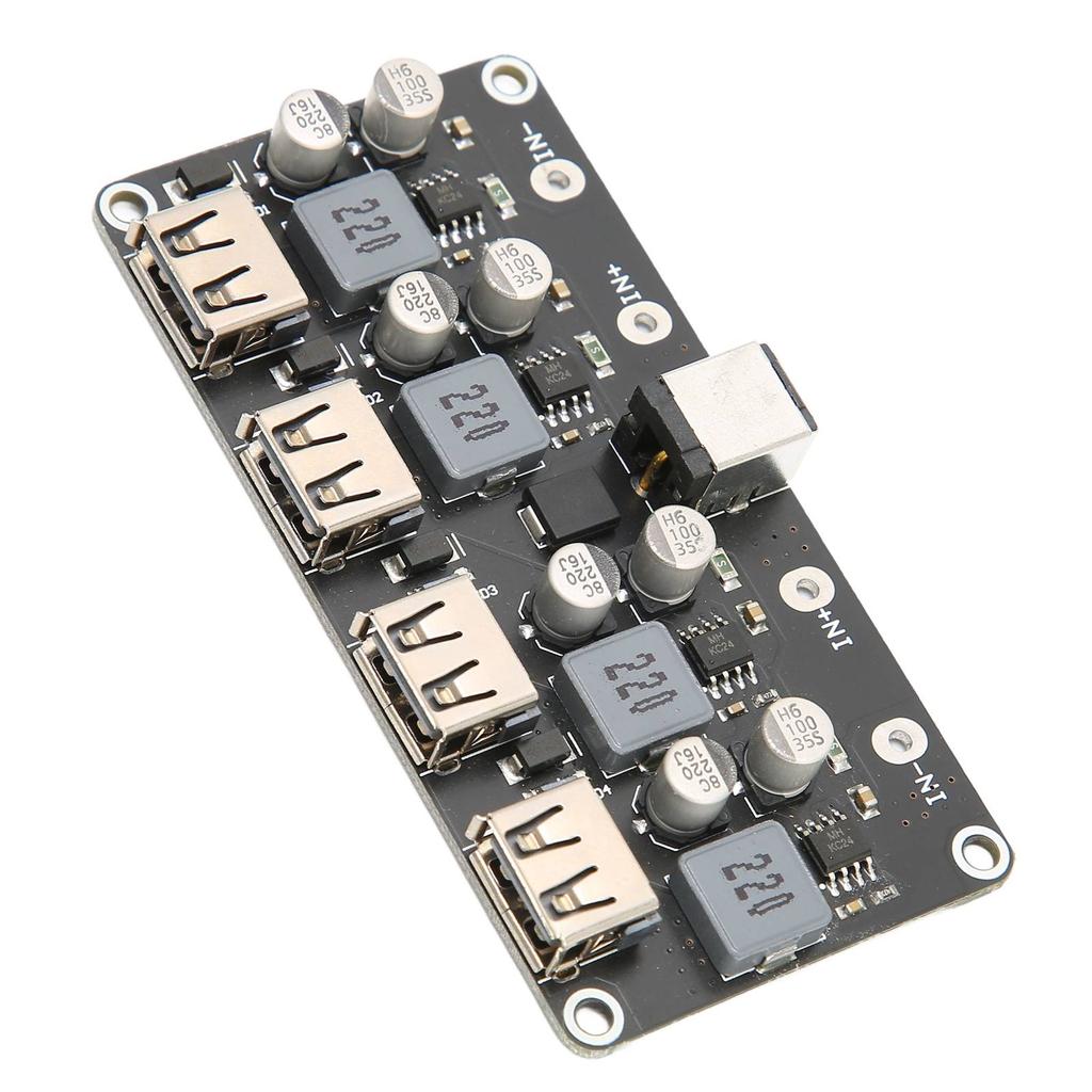 4 Way Fast Charge Module 12V 24V to QC3.0 Power Buck USB Phone Charging Converter Board