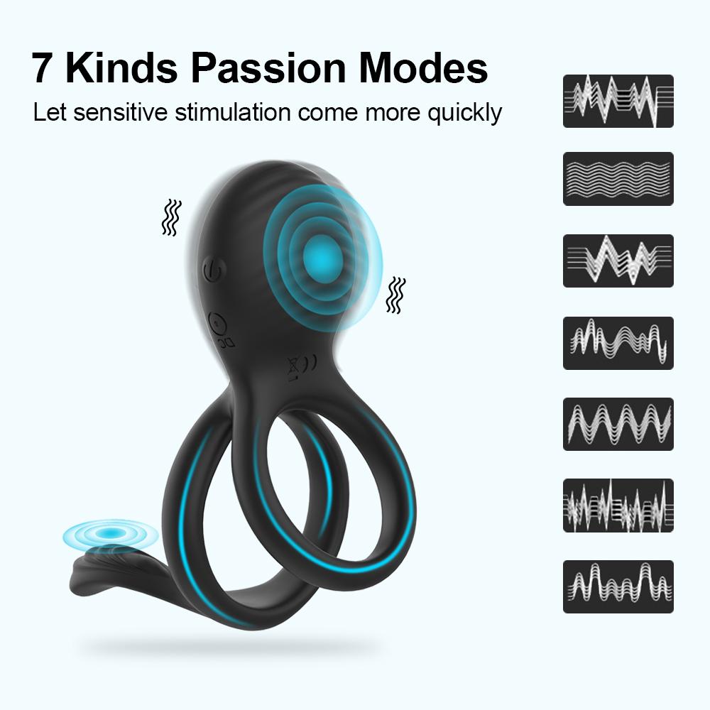 Wireless Remote Control Sex Toys Penis Vibrating Ring Vibrator For Men Couple Cock Rings Cockring Retardant Ejaculation Delay