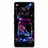 For Infinix Zero 40 5G Case Black Silicone TPU Painted Planet Cover Luxury Animal Case For Infinix Zero 40 4G Luxury FlowerFunda