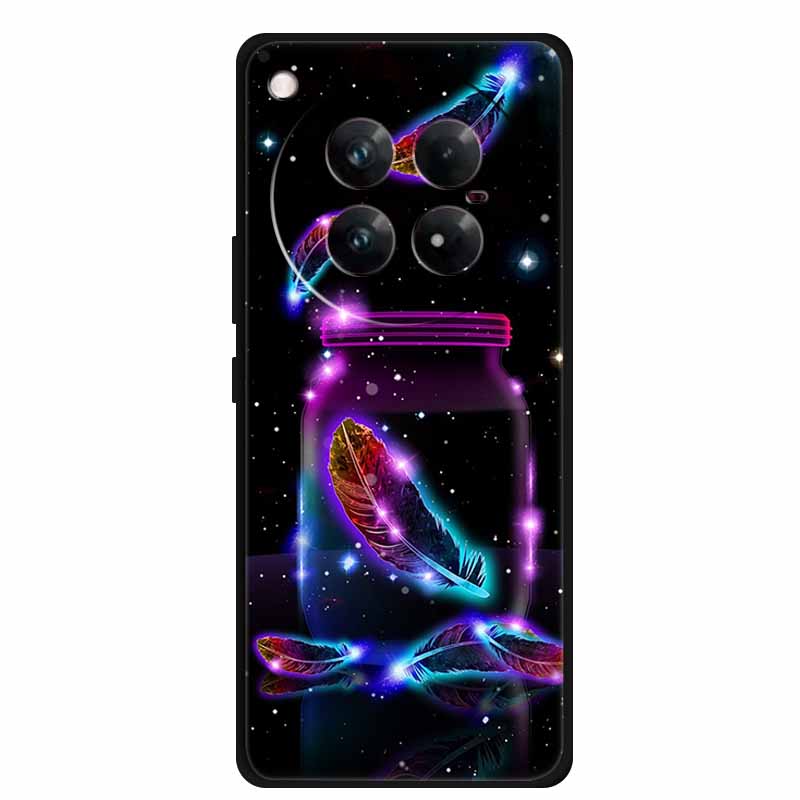For Infinix Zero 40 5G Case Black Silicone TPU Painted Planet Cover Luxury Animal Case For Infinix Zero 40 4G Luxury FlowerFunda