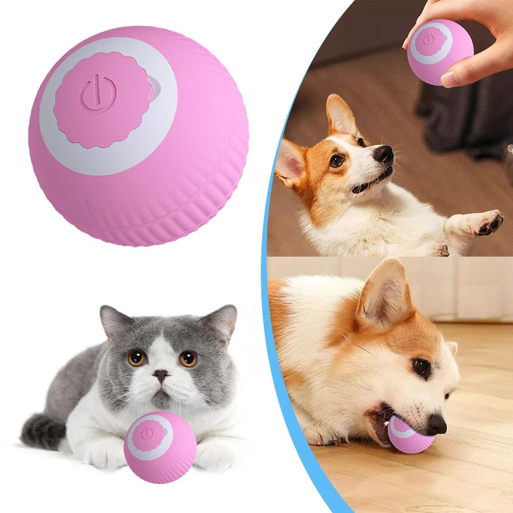 Interactive Cat Toy Ball 360° Automatic Rotating Rolling Ball for Cats Toys With USB Charging for Small Dogs Cats Indoor Playing