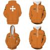 Unique Anime Fire Force Men Hooded Zipper Sweatshirts Cozy Pullover Cosplay Costume