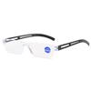 New Fashionable Anti Blue Light Reading Glasses for Men Casual Frameless Corrective eyewear for Women Classic Long-Distance Prescription eyeglass